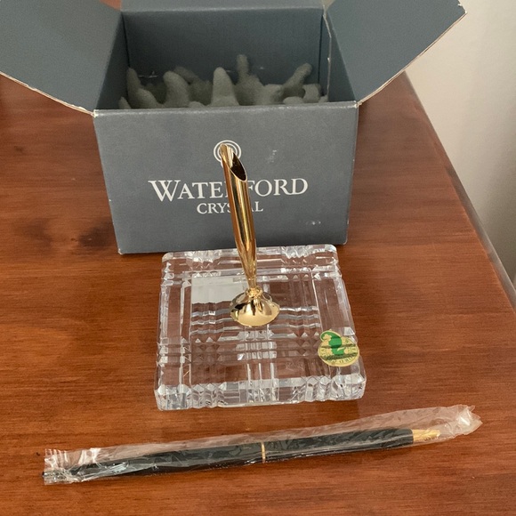 Waterford Crystal Office Waterford Crystal Pen Holder W Pen Nwt